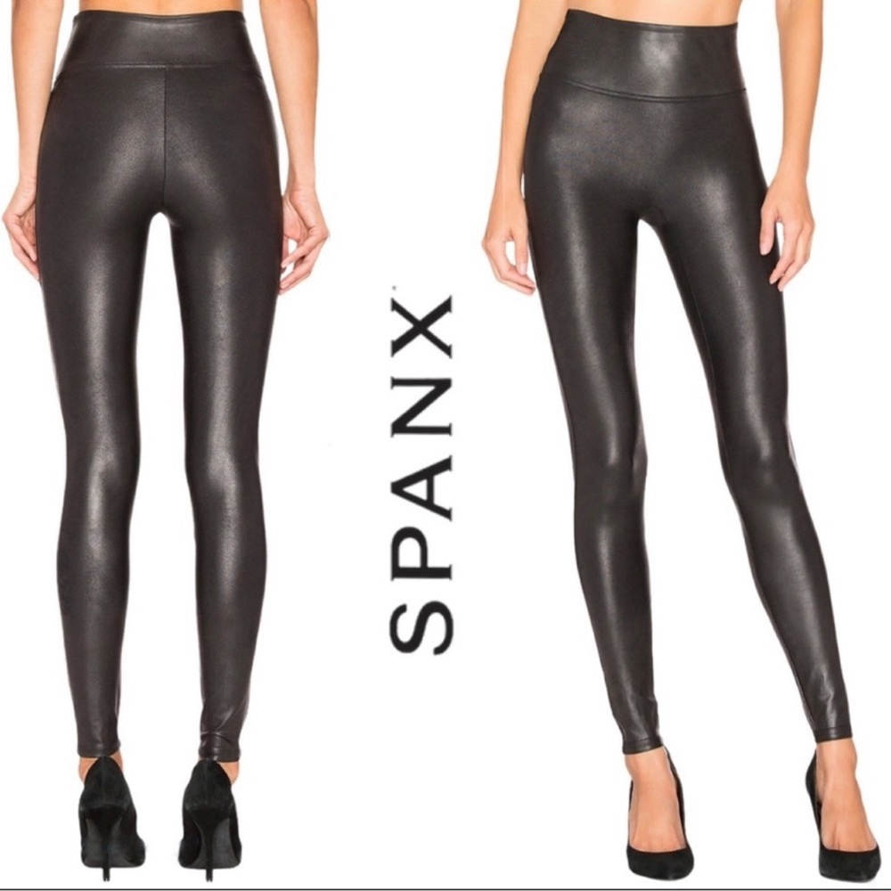 SPANX Faux Leather Leggings